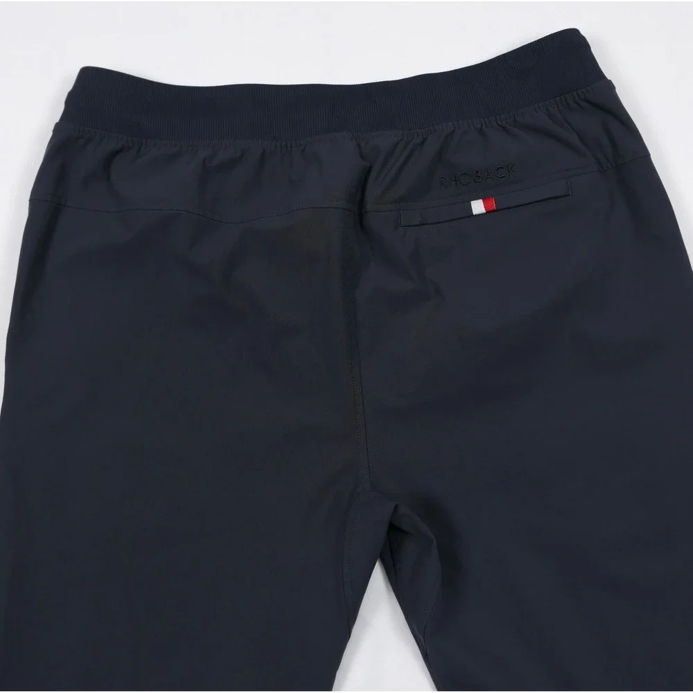 Rhoback Mens Performance Joggers Navy Blue XL Elastic Waist Activewear Pants